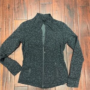 lululemon athletica Black Patterned Bomber Jacket